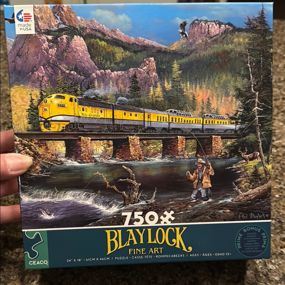 Fine Art Puzzle - 750 Pieces - Yellow and Blue